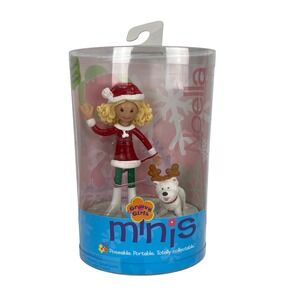 NIB Groovy Girls Minis Noella Christmas Doll with Dog Figure Toy 2004 Retired